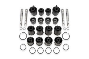 Chevrolet Corvette Control Arm Bushing Kit - Front + Rear - BMR Suspension - Machined 6061 Billet Aluminum - Black - `97-`04 Chevrolet Corvette Control Arm Bushing Kit - Front + Rear - BMR Suspension - Machined 6061 Billet Aluminum - Black - `97-`04
